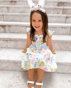 Rosie Mae Bunny Ears Floral Garland - Lilac