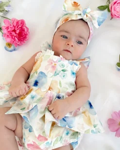 Sable Baby Girl Floral Romper