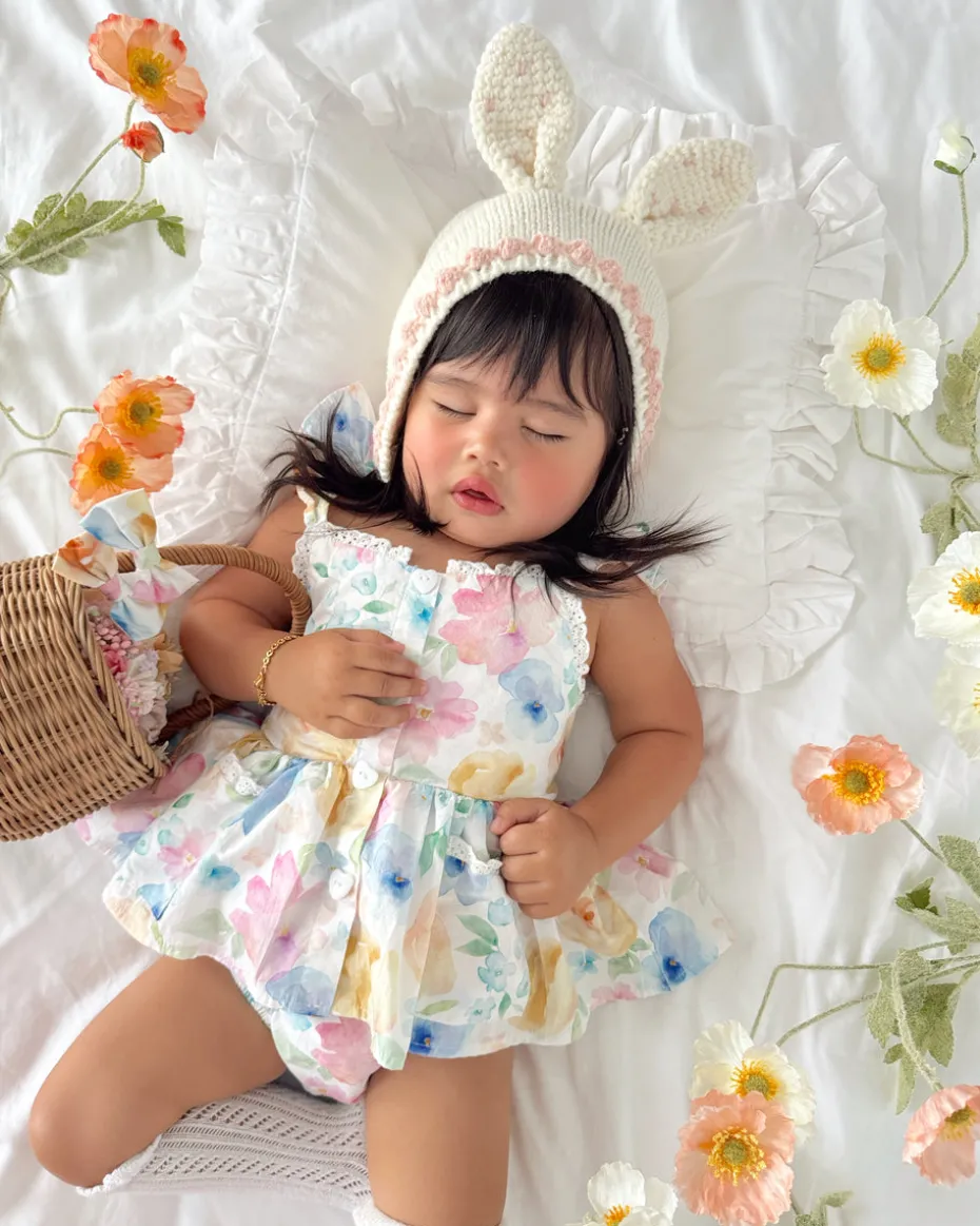 Sable Baby Girl Floral Romper