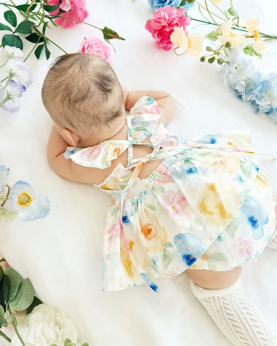Sable Baby Girl Floral Romper