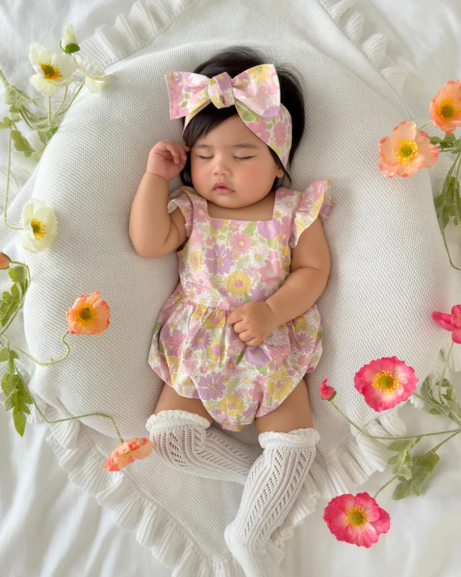 Saylor Baby Girl Floral Romper