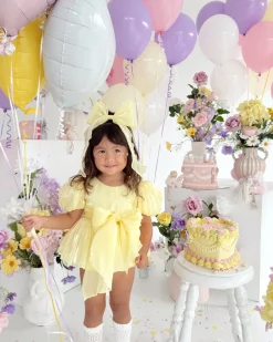 Scarlette Rose Canary Lemon Baby Girl Romper
