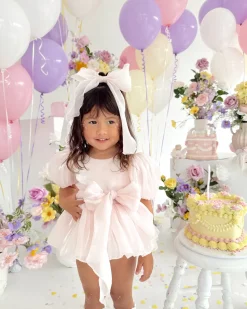 Scarlette Rose Petal Pink Baby Girl Romper
