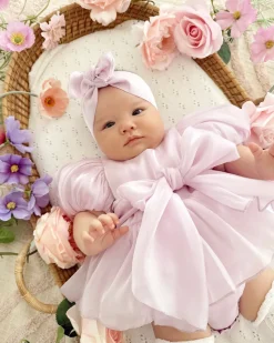 Scarlette Rose Purple Pearl Baby Girl Romper