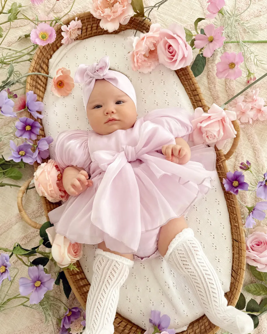 Scarlette Rose Purple Pearl Baby Girl Romper