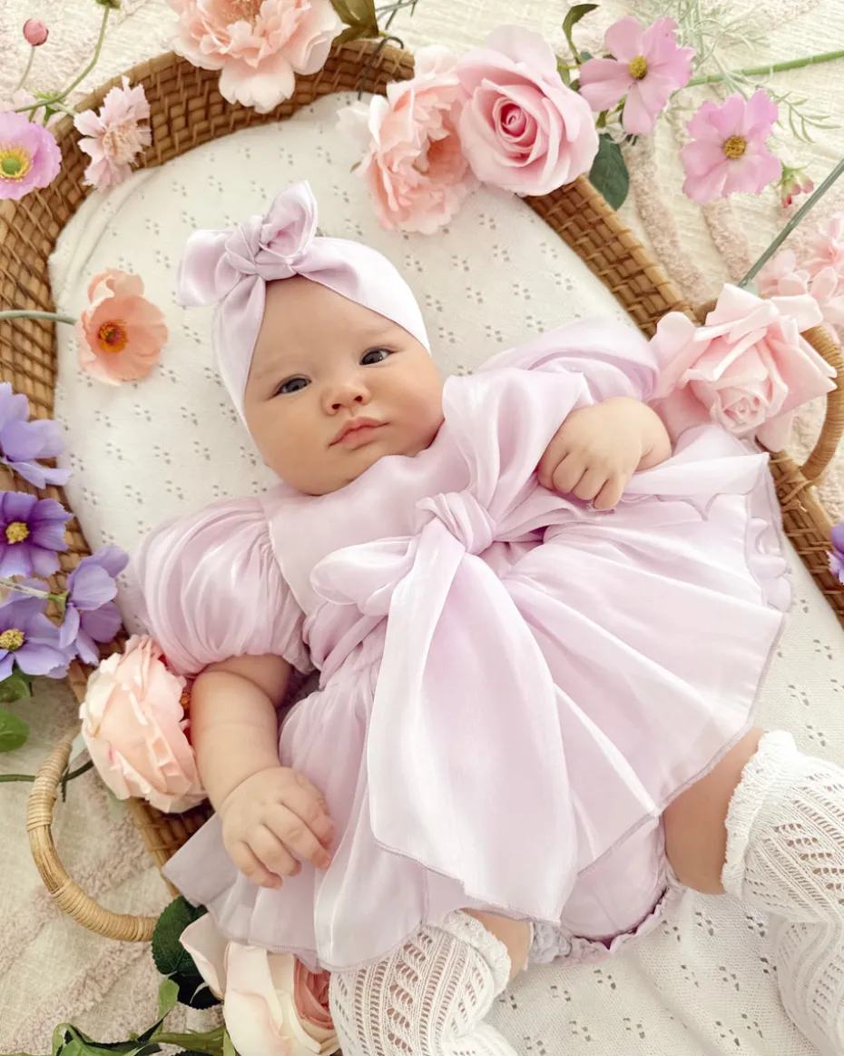 Scarlette Rose Purple Pearl Baby Girl Romper