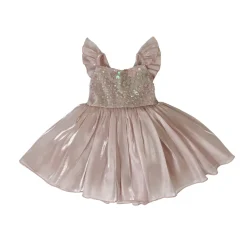 Shell Cove Sequin Pink Girls Party Dress