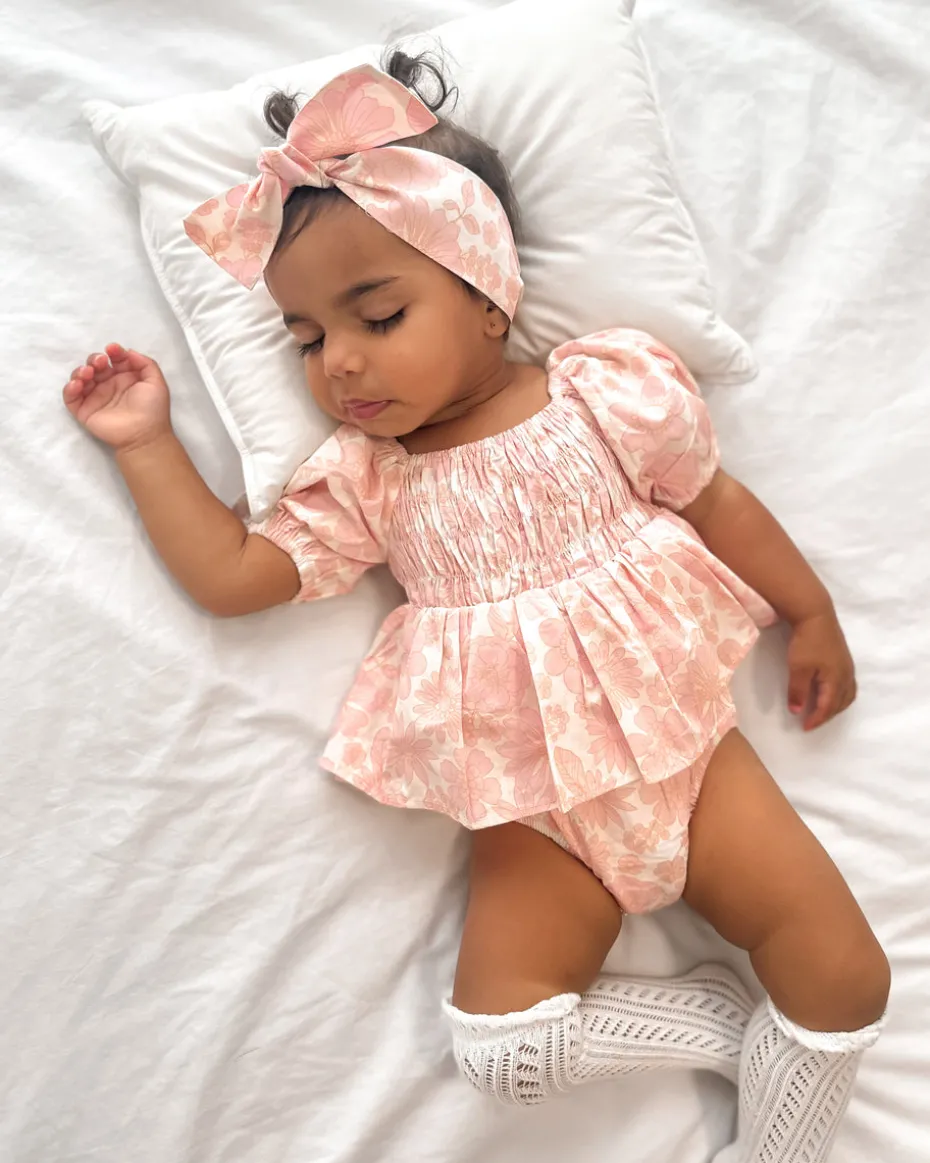 Shiloh Bloom Baby Girl Floral Romper