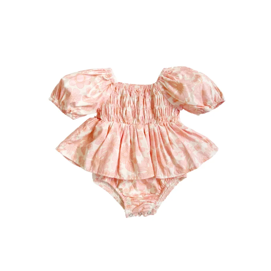 Shiloh Bloom Baby Girl Floral Romper
