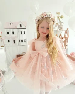 Sleeping Beauty Ballerina Pink Girls Party Dress
