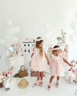 Sleeping Beauty Ballerina Pink Girls Party Dress