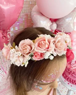 Sophia Candy Pink Girls Flower Crown