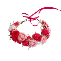 Sophia Fuchsia Pink Girls Flower Crown