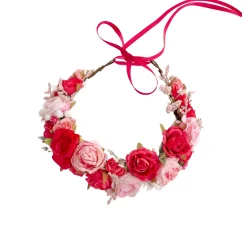Sophia Fuchsia Pink Girls Flower Crown