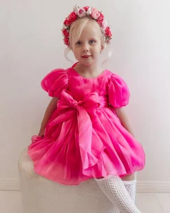 Sophia Fuchsia Pink Girls Flower Crown