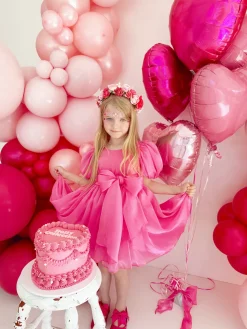 Sophia Fuchsia Pink Girls Flower Crown