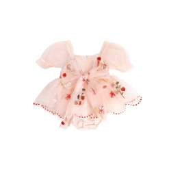 Strawberry Fields Pink Baby Girl Romper