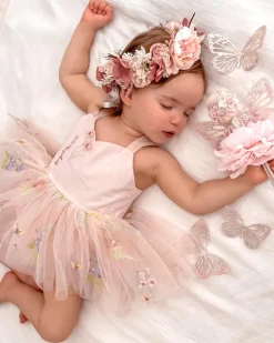 Sugar Plum Heavenly Pink Baby Girl Romper