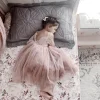 Swan Dusty Rose Flower Girl Dress