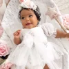 Swan Lake Baby Girl Romper - White