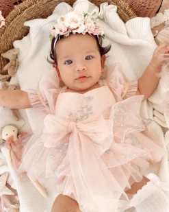 Swan Lake Ballerina Pink Baby Girl Romper