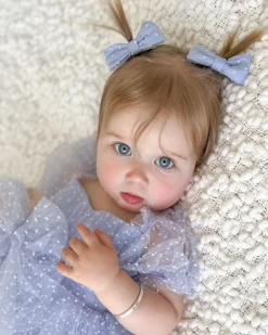 Swiss Dot Periwinkle Baby Girl Tulle Hair Accessories