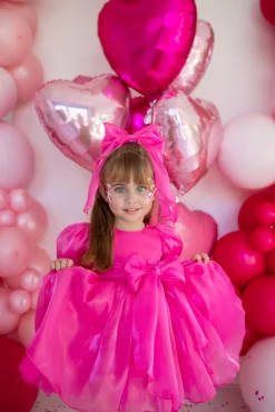 Tabitha Fuchsia Pink Girls Party Dress
