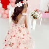 Tea Party Girls Party Dress - Pink