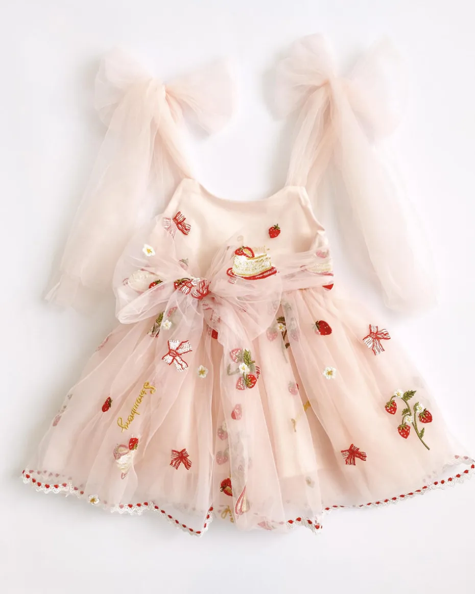 Tea Party Girls Party Dress - Pink