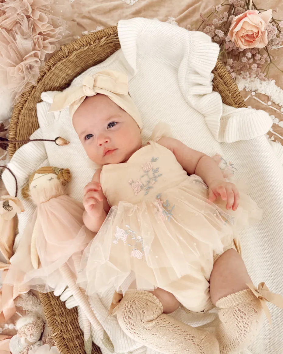 The Rose Champagne Baby Girl Romper