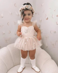 The Rose Champagne Baby Girl Romper