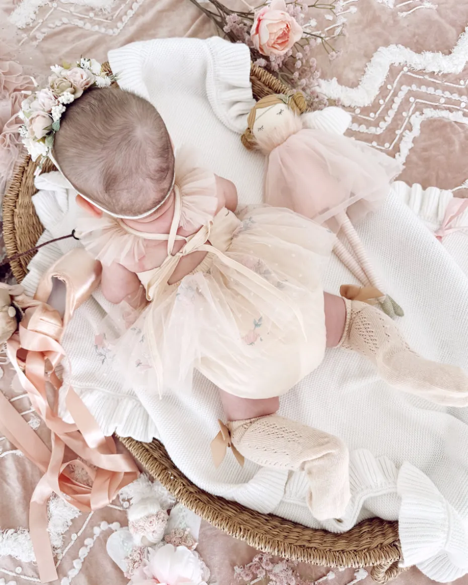 The Rose Champagne Baby Girl Romper