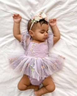Thumbelina Pink Floral Stretch Baby Girl Flower Crown