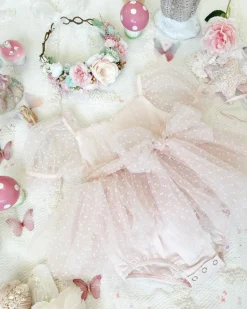 Tinkerbell Romper Pastel Pink Baby Girl Romper