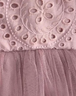 Trixie Belle Dusty Rose Tutu Baby Girl Romper