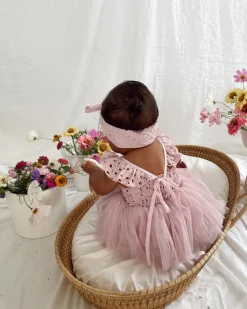Trixie Belle Lilac Tutu Baby Girl Romper
