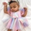 Unicorn Party Baby Girl Romper