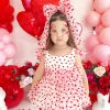 Valentina White Heart Baby Girl Romper