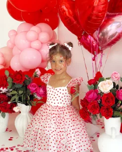 Valentina White Heart Baby Girl Tulle Hair Accessories