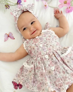Violet Floral Baby Girl Floral Hair Accessories