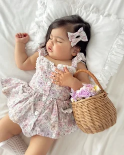 Violet Floral Baby Girl Floral Hair Accessories