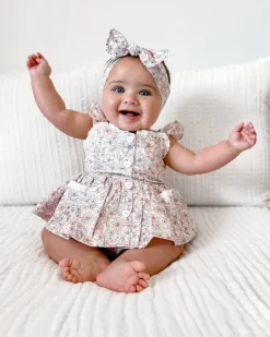 Violet Floral Baby Girl Floral Hair Accessories
