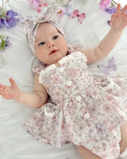 Violet Floral Baby Girl Floral Hair Accessories