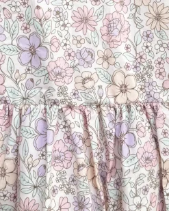 Violet Floral Baby Girl Floral Romper