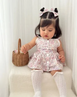 Violet Floral Baby Girl Floral Hair Accessories