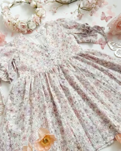Violet Girls Floral Dress
