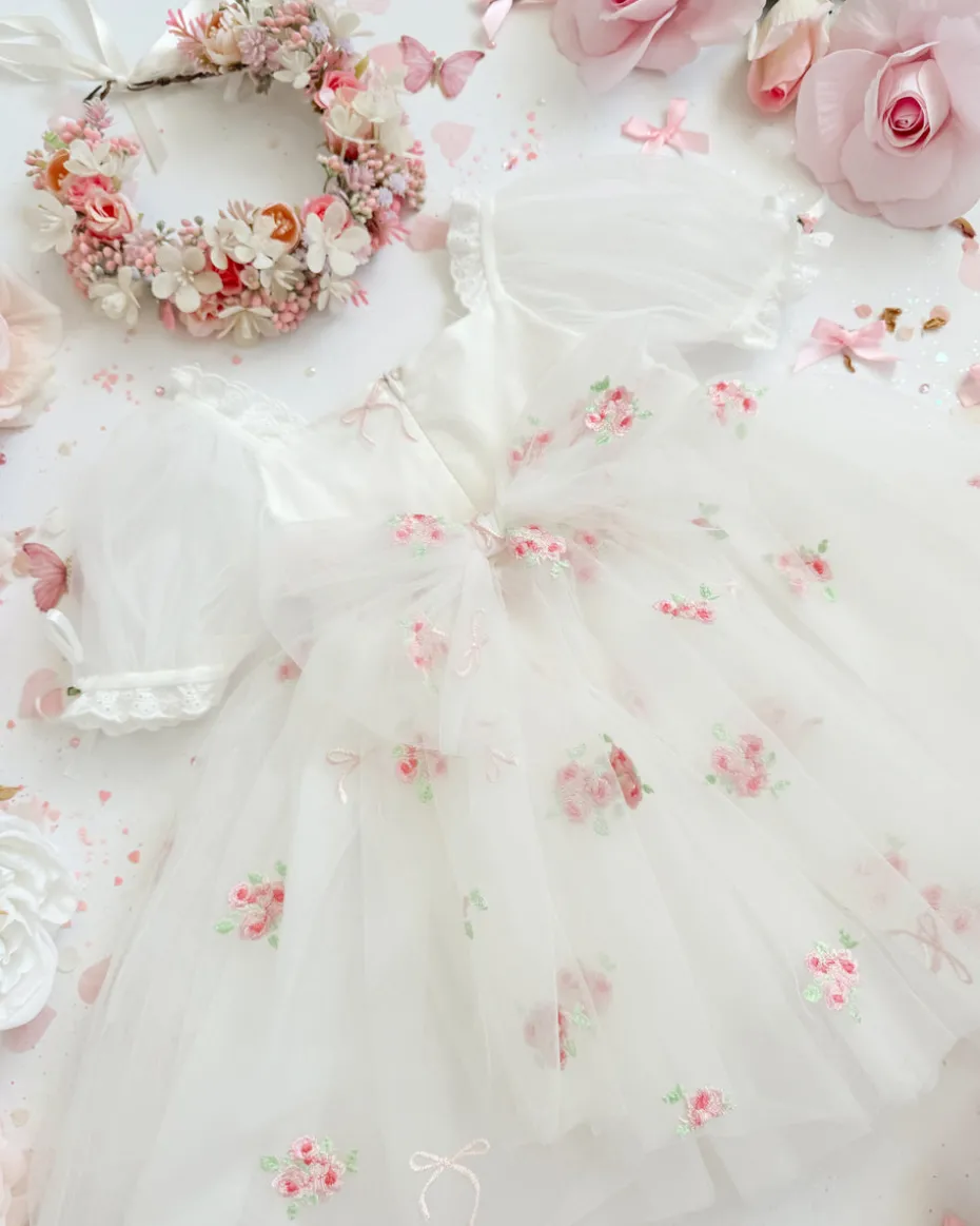 Vivienne Belle Girls Party Dress - White