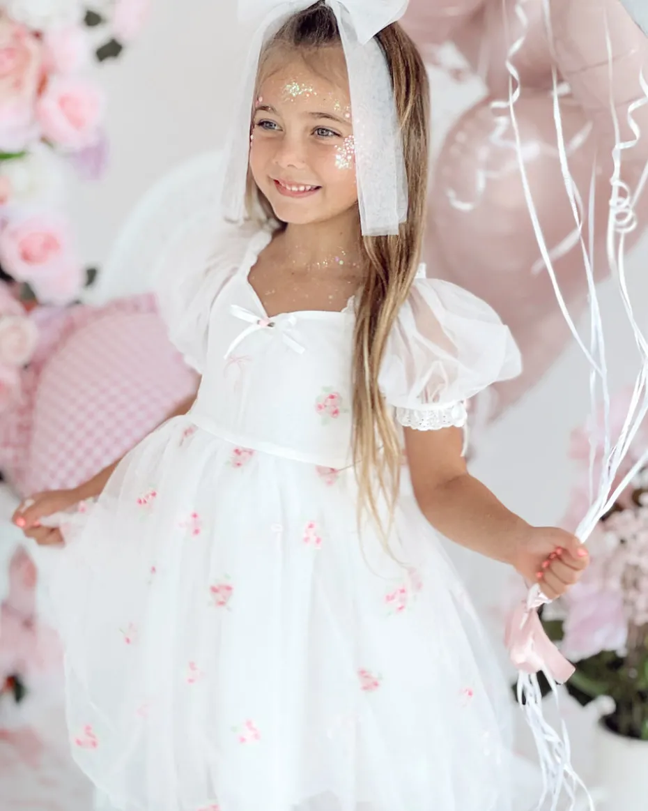 Vivienne Belle Girls Party Dress - White