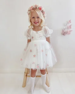 Vivienne Belle Girls Party Dress - White