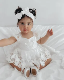 White Baby Girl Tulle Hair Accessories